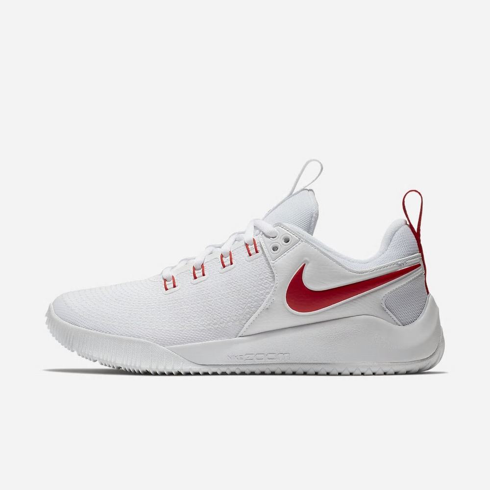 Chaussure De Volley Nike Zoom HyperAce 2 Blanche 8379-510 White/University Red Femme | BAU-96417524